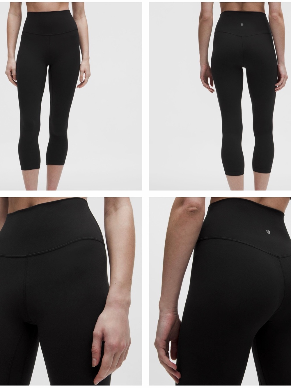 lululemon athletica Black High-Rise Cropped Bike Shorts